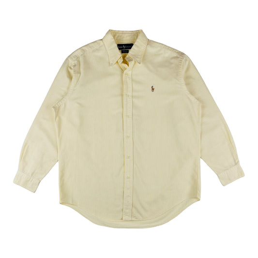 RALPH LAUREN VANILLA PINSTRIPED YARMOUTH SHIRT (41-84)