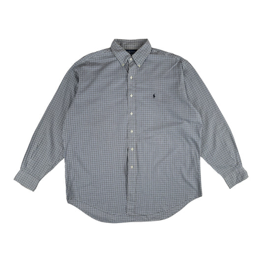 RALPH LAUREN VINTAGE CHECEKERED BLAKE SHIRT (LARGE)