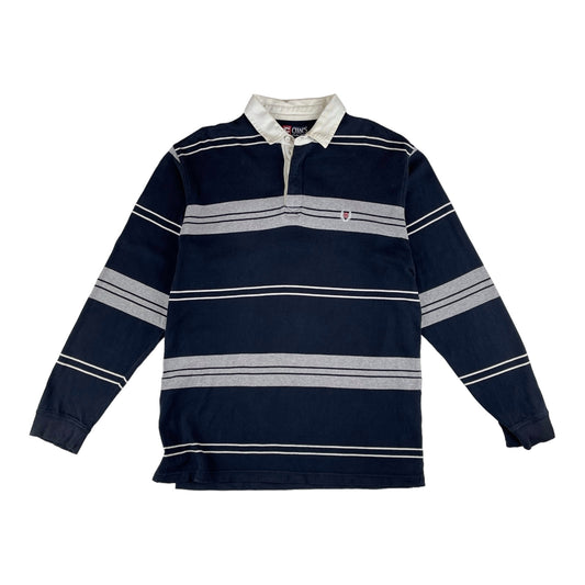 CHAPS BY RALPH LAUREN VINTAGE STRIPED RUGBY SHIRT (LARGE)