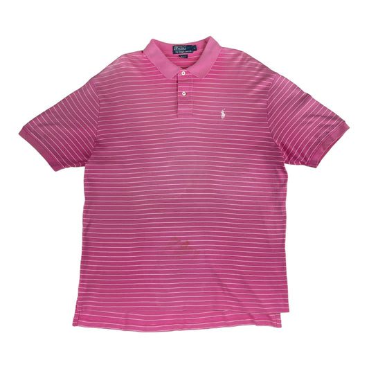 POLO BY RALPH LAUREN VINTAGE STRIPED POLO SHIRT (LARGE)