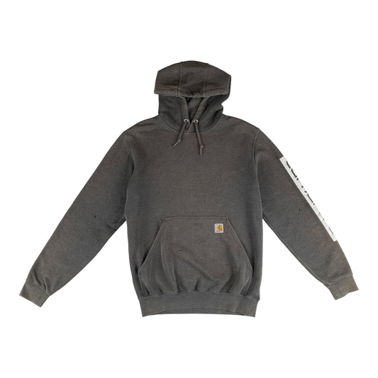 CARHARTT LEFT-SLEEVE SPELL-OUT HOODIE (SMALL)