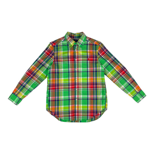 RALPH LAUREN VINTAGE MULTICOLORED CHECKERED L/S SHIRT (WMNS MEDIUM)