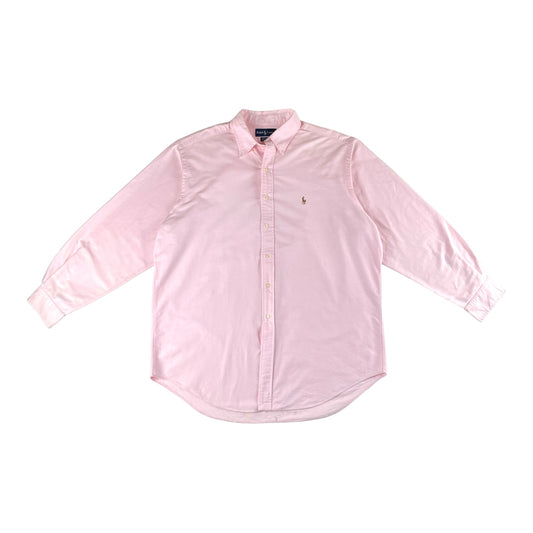 RALPH LAUREN PINK YARMOUTH SHIRT (SZ 17, 34/35)