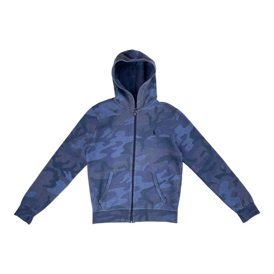 POLO RALPH LAUREN FULL ZIP BLUE CAMO HOODIE